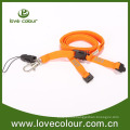 Polyester custom hand phone lanyard with safety buckle